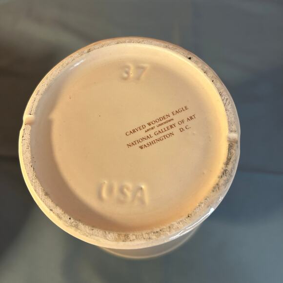 National Gallery of Art McCoy Pottery Spirit of 1776 Eagle Pitcher Canister Set - Picture 11 of 11